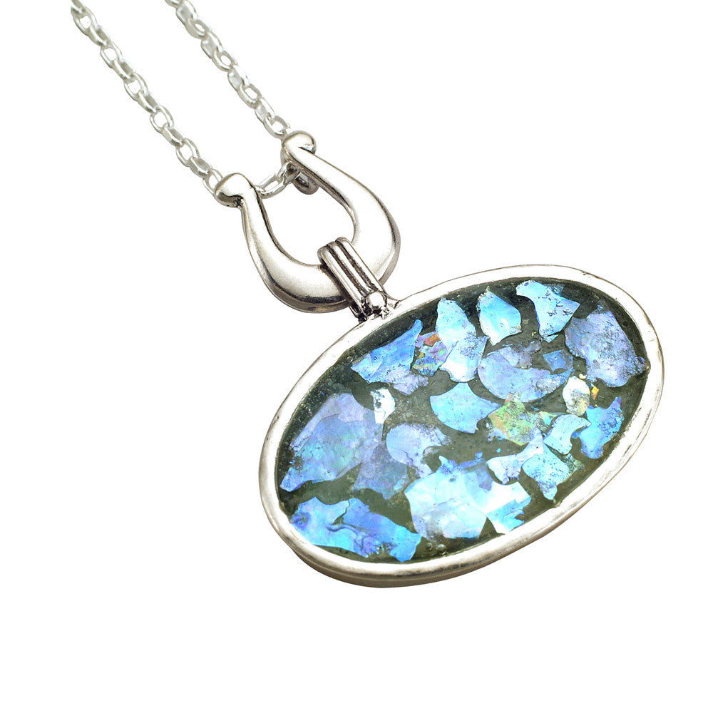 David's Harp Roman Glass Necklace