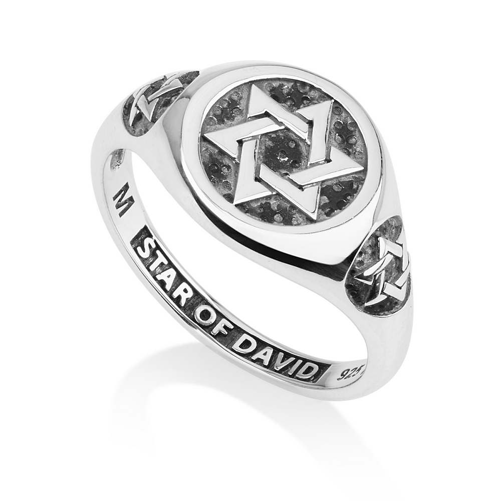 DAVID STAR SILVER RING