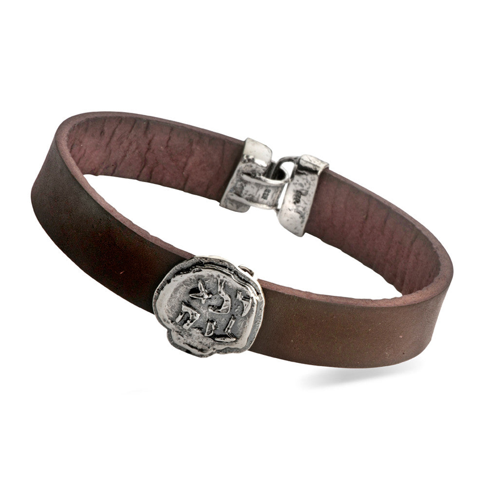 Men&#39;s Pure for God Leather Bracelet