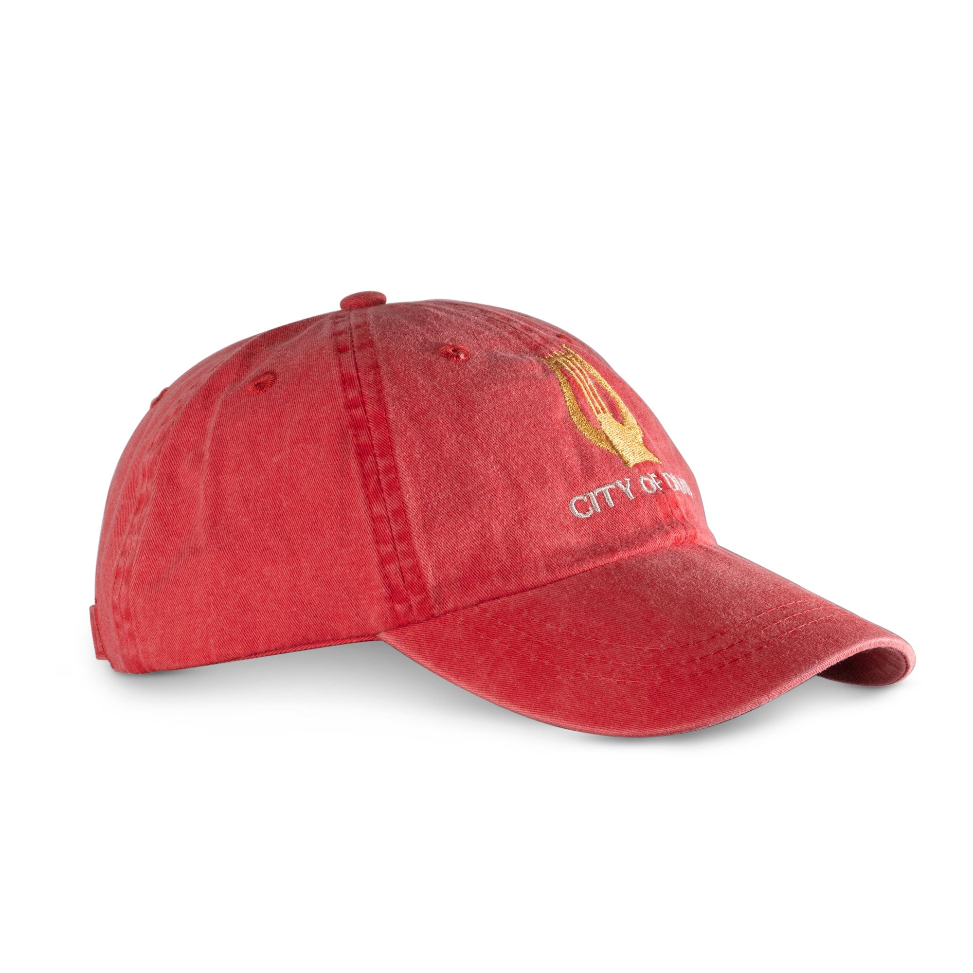 city of david red baseball cap