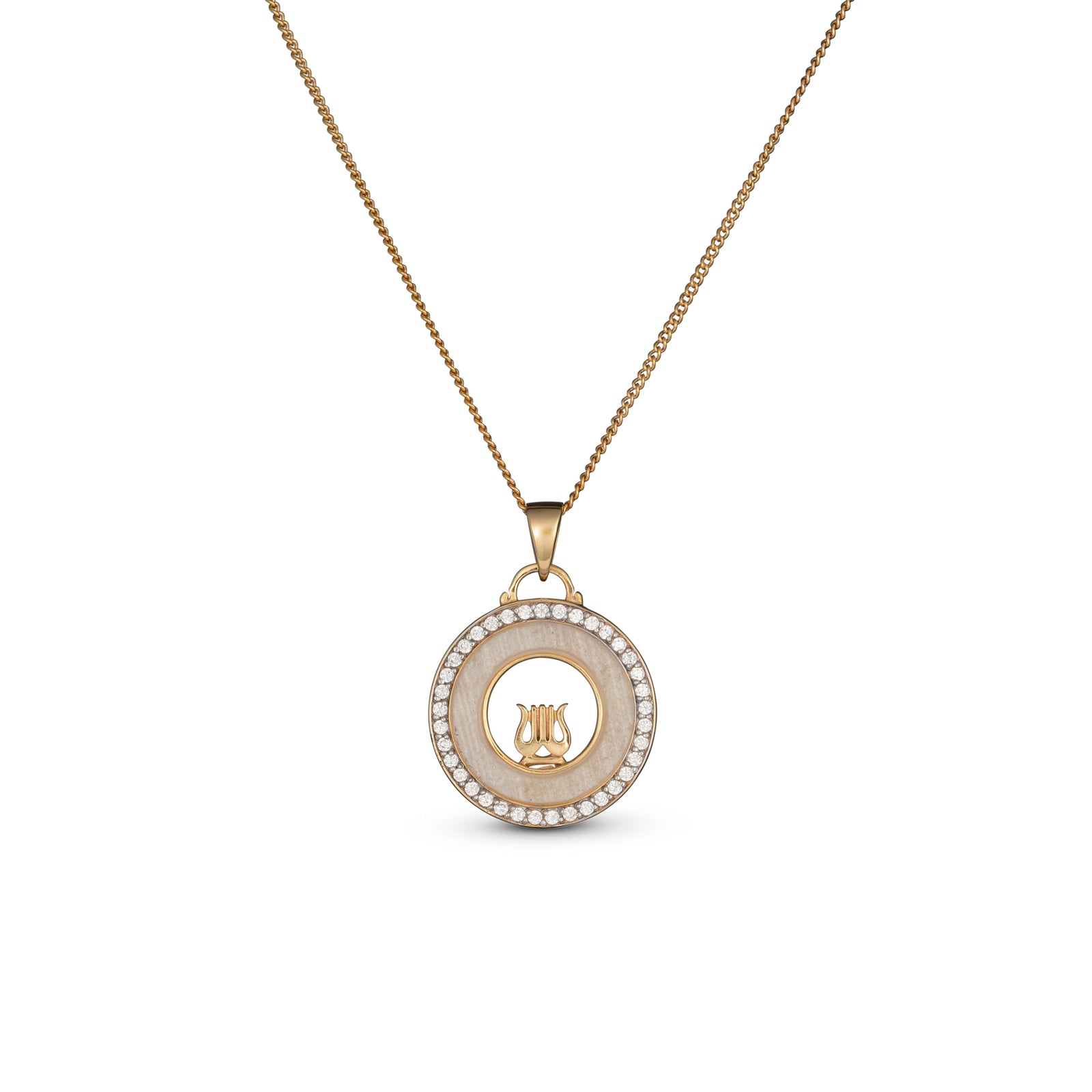 DAVID'S HARP WITH JERUSALEM STONE