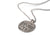Silver Menorah Medallion Necklace