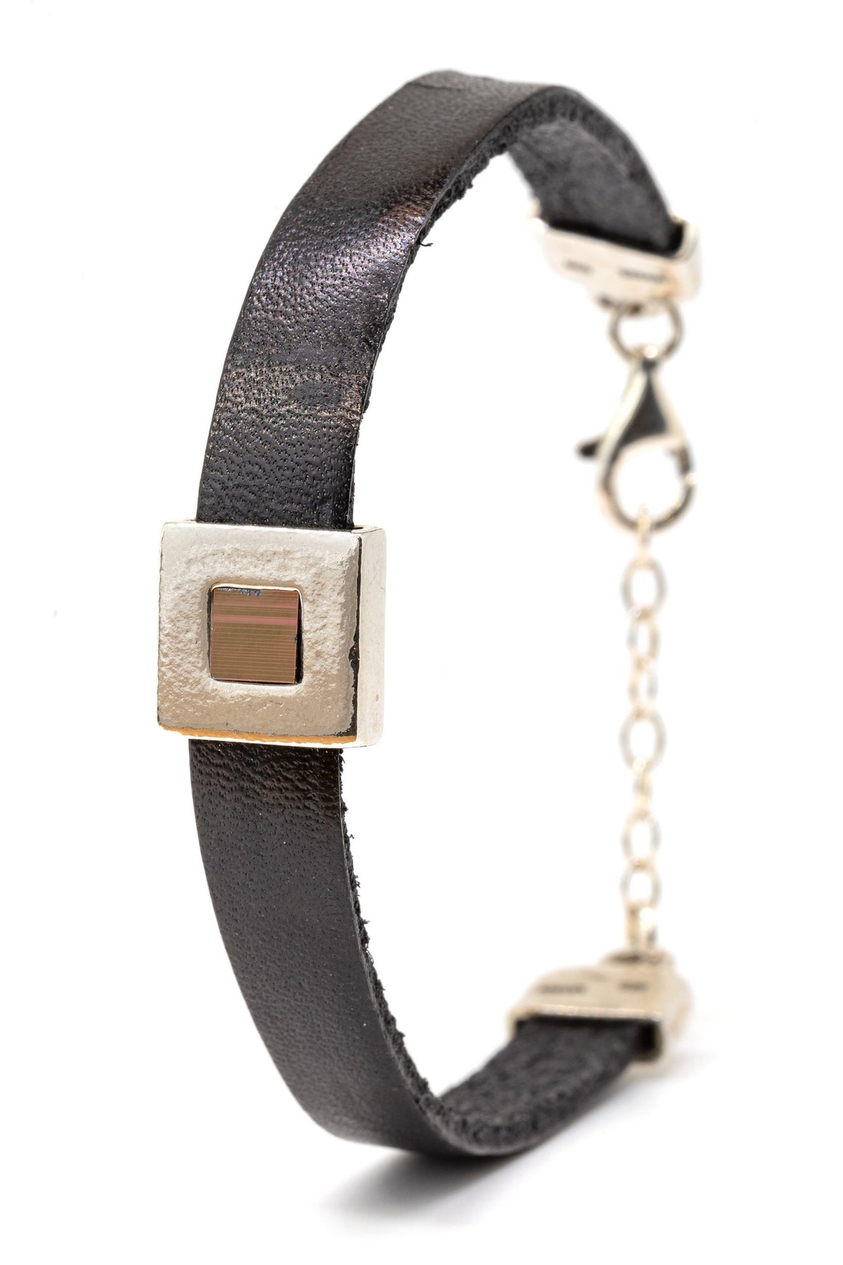 Leather Bracelet with the Jerusalem Nano Bible