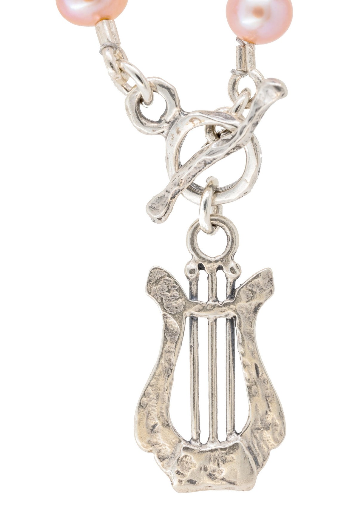 David&#39;s Harp PINK PEARL Necklace.