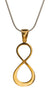 infinity pendant gold plated