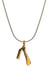 silver gold plated pendant letter : p