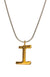 gold plated pendant letter : z