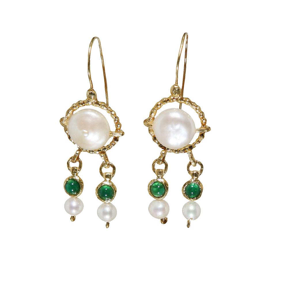 Queen Helene Gold Plated Dangling Earrings