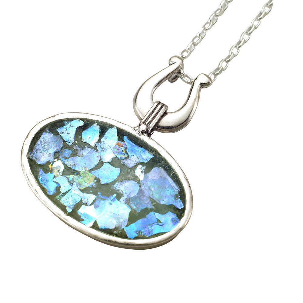 David&#39;s Harp Roman Glass Necklace