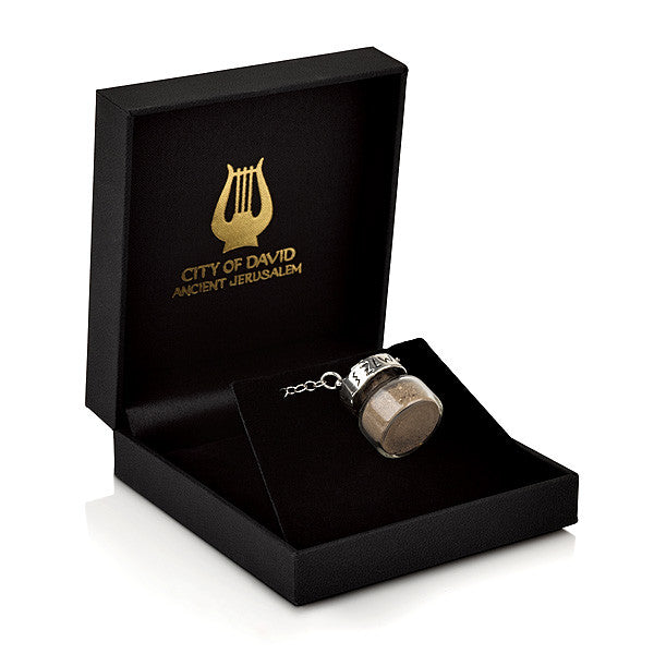 Silver Temple Mount Soil Necklace