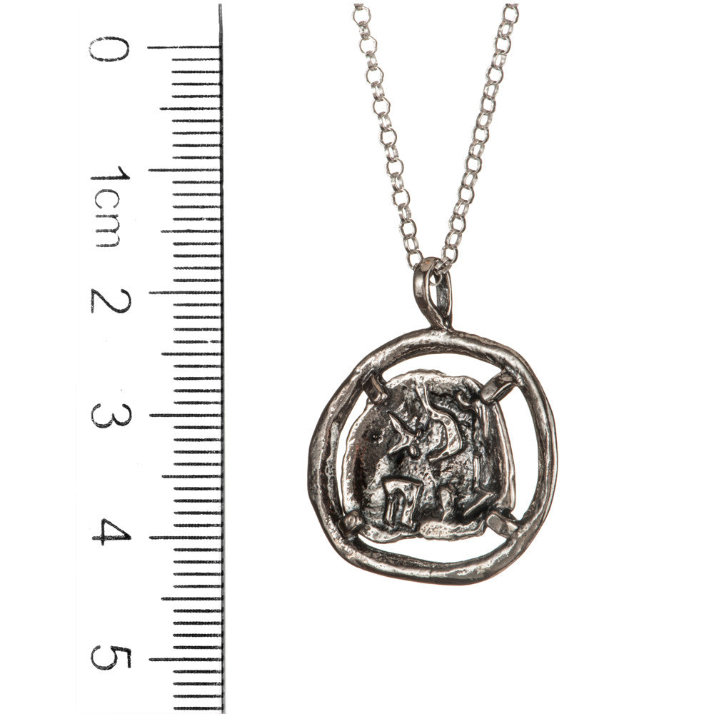 Pure for God Silver Coin Necklace