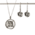 Pure for God Silver Necklace and Earrings Set