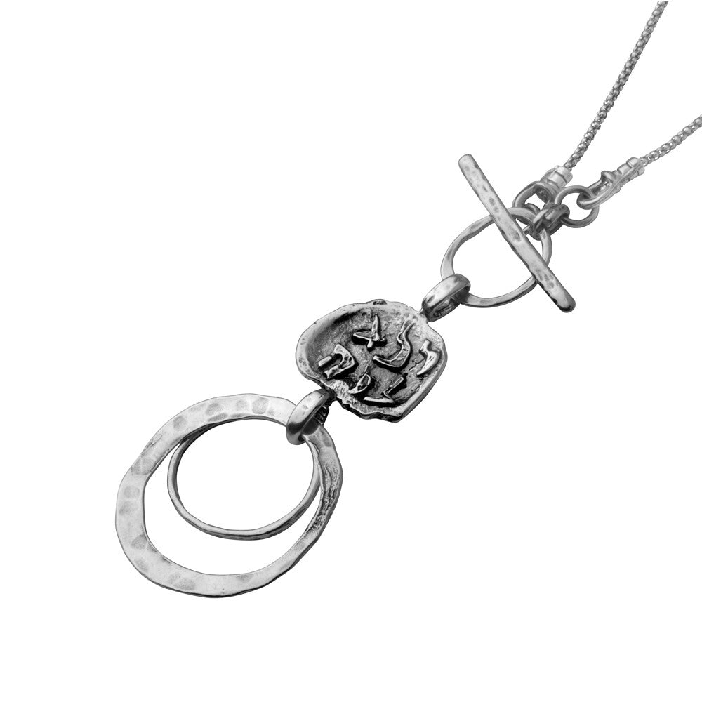 Pure for God Silver Hoop Necklace