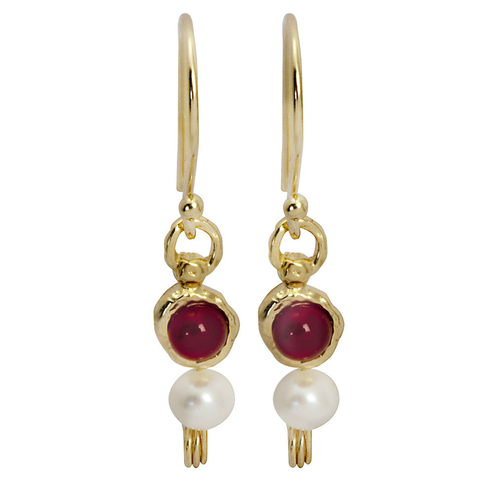 Queen Helene Orange Gemstone Earrings