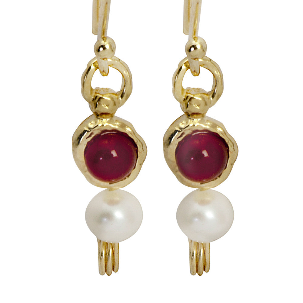 Queen Helene Orange Gemstone Earrings