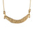 Hammered Gold Plated Harp Necklace