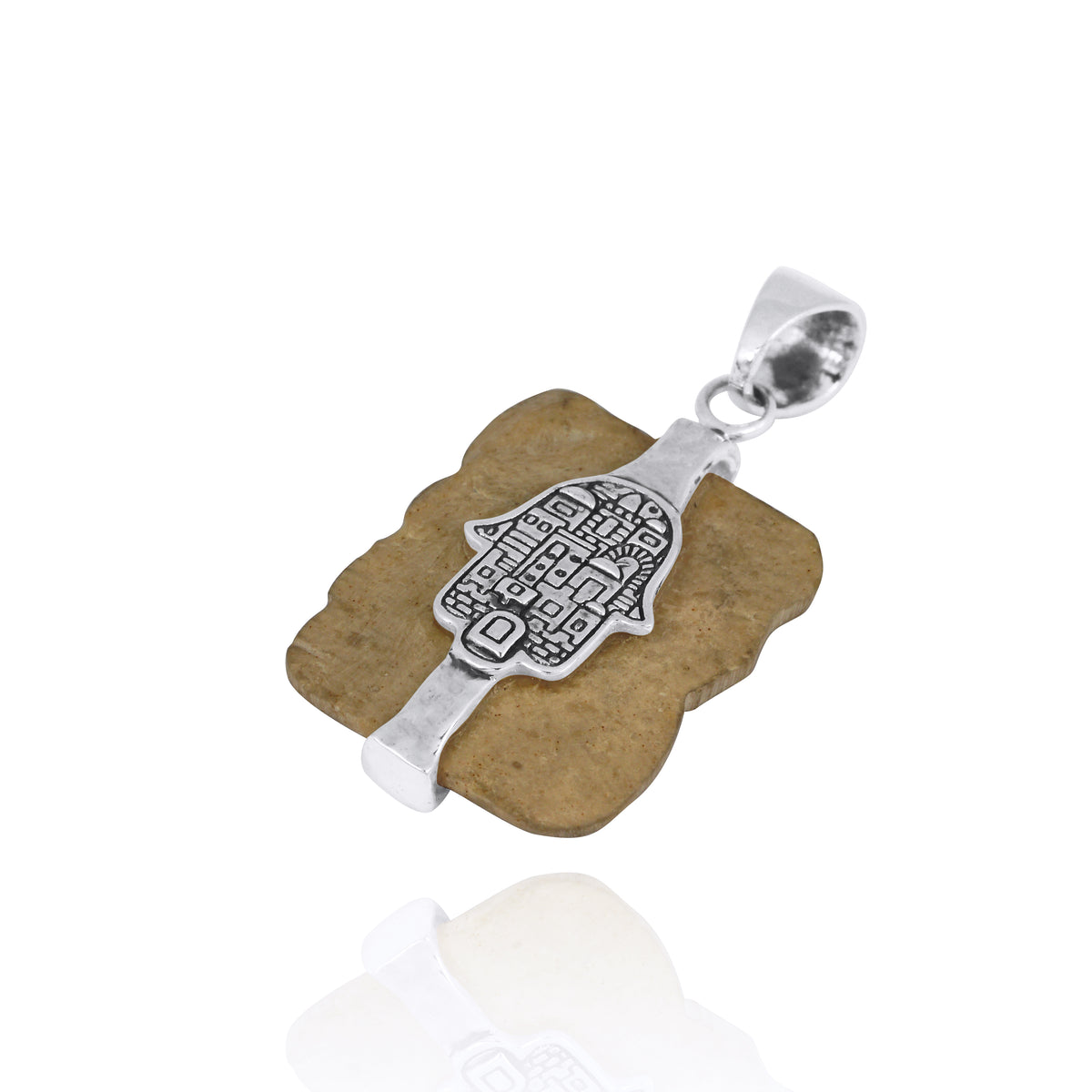 &quot; HAMSA JERUSALEM &quot;JERUSALEM STONE