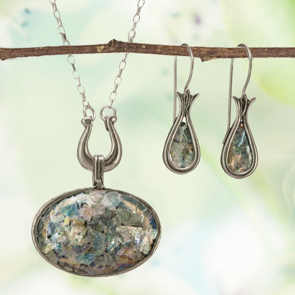 Roman glass jewelry hot sale