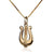 David's Harp 9K Gold Necklace