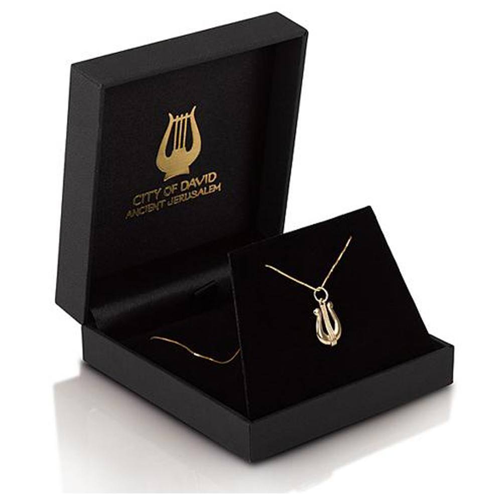 David&#39;s Harp 9K Gold Necklace