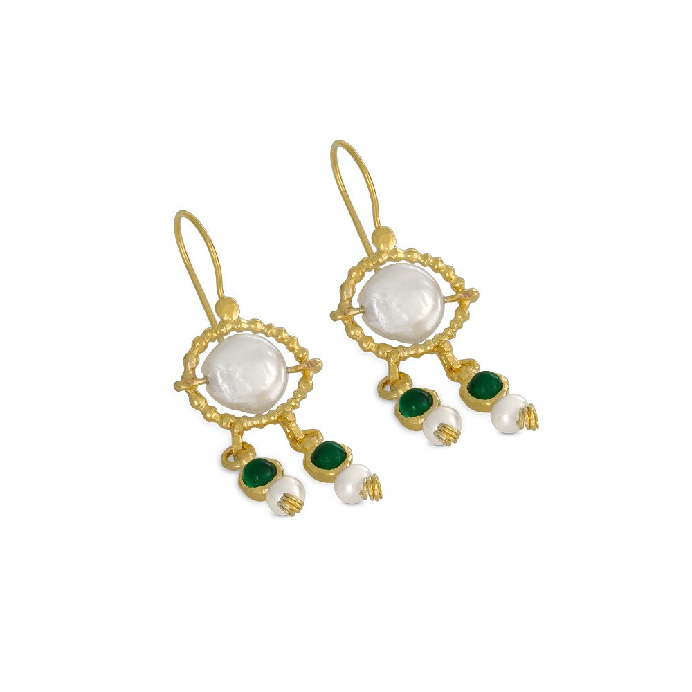 Queen Helene Gold Plated Dangling Earrings