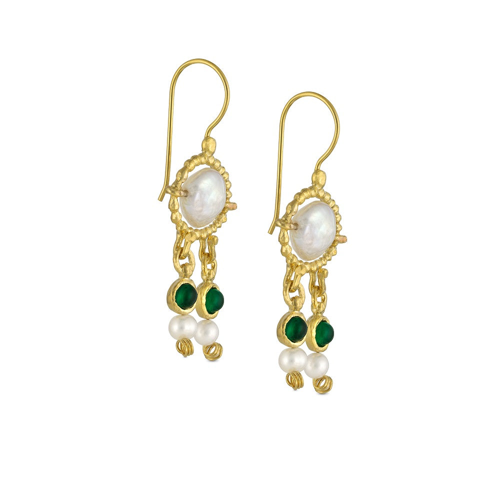 Queen Helene Gold Plated Dangling Earrings