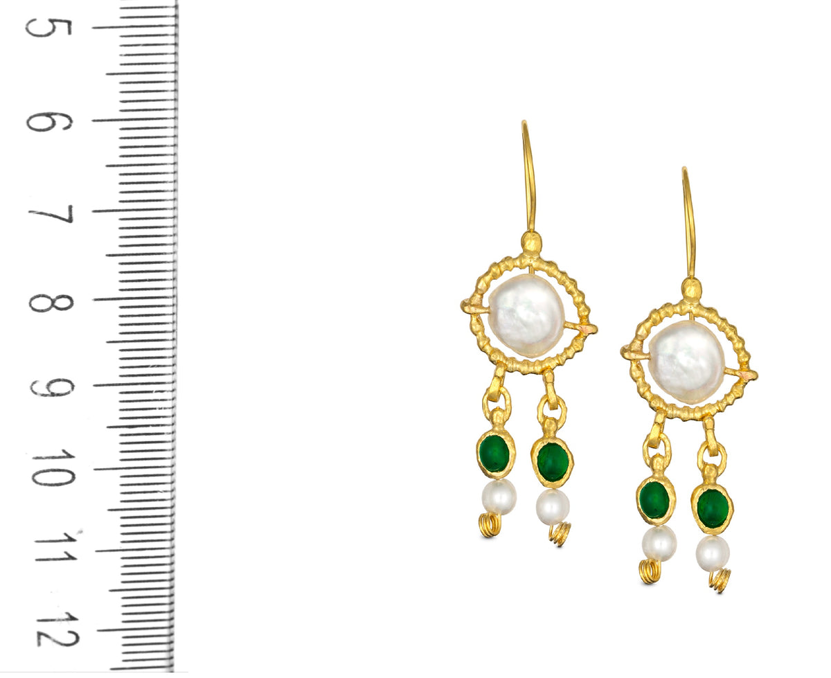 Queen Helene Gold Plated Dangling Earrings