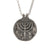 Silver Menorah Medallion Necklace