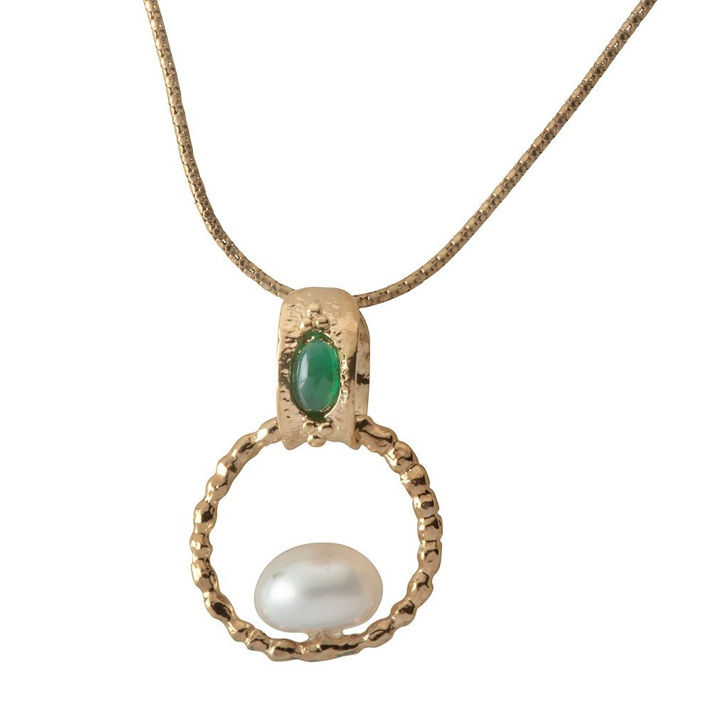 Queen Helene Hoop Pendant Necklace.