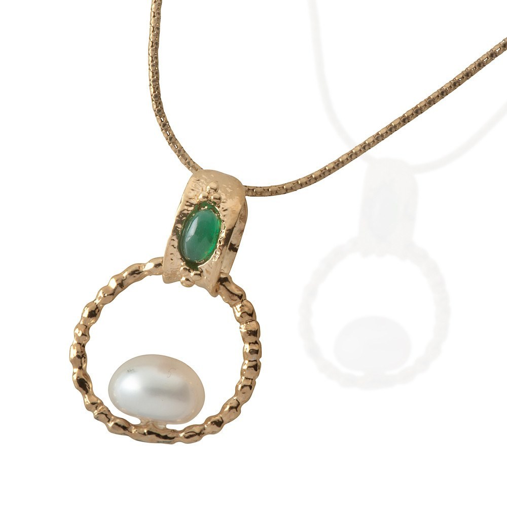 Queen Helene Hoop Pendant Necklace.