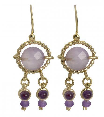 Queen Helene Purple Amethyst Earrings