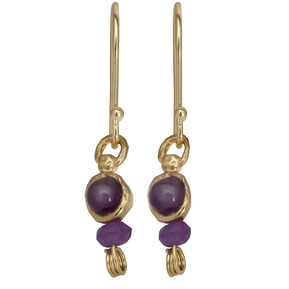 Queen Helene Purple Gemstone Earrings