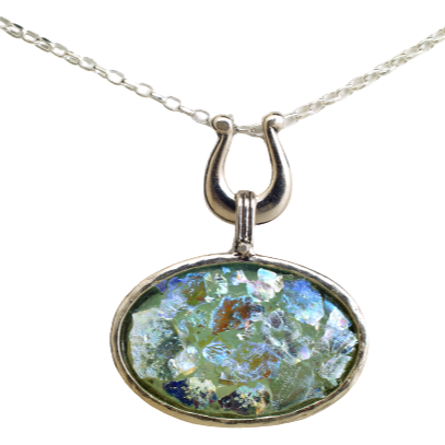 Roman glass necklace deals